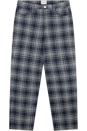 Arte Antwerp Homme, Pantalons, Multicolore, Taille: W30 Pantalon en coton à carreaux Style décontracté
