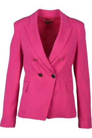 Liu Jo Femme, Vestes, Rose, Taille: 38 FR Veste à double boutonnage avec boutons