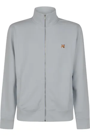 Maison Kitsuné Homme, Sweatshirts et sweats à capuche, Bleu, Taille: XL Sweat à Capuche avec Patch Tête de Renard