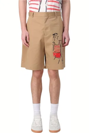 Msgm Homme, Shorts, , Taille: S Shorts en coton décontractés pour hommes