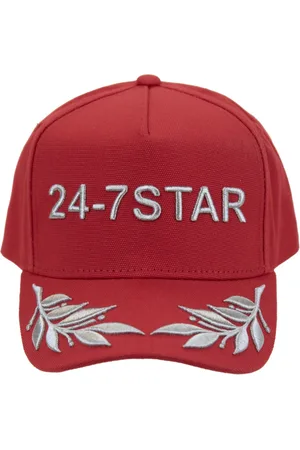 Dsquared2 Unisex, Accessoires, Rouge, Taille: ONE Size Casquette de baseball brodée avec boucle