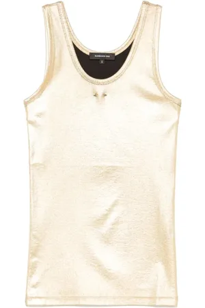 BARBARA BUI Femme, Tops, Jaune, Taille: 38 FR Débardeur côtelé