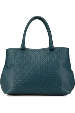 Bottega Veneta Femme, Pre-owned, Vert, Taille: ONE Size Pre-owned Cuir sacs-main