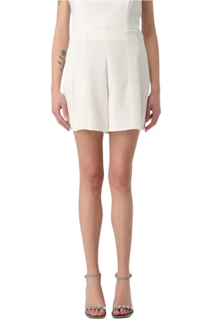 Emporio Armani Femme, Shorts, Blanc, Taille: 36 FR Shorts Blanc Taille Haute Design Élégant