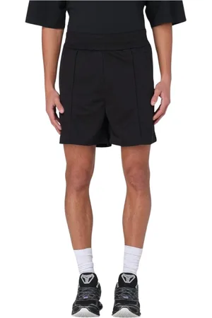 Palm Angels Homme, Shorts, Noir, Taille: L Shorts à Cordon de Serrage Imprimé Graphique