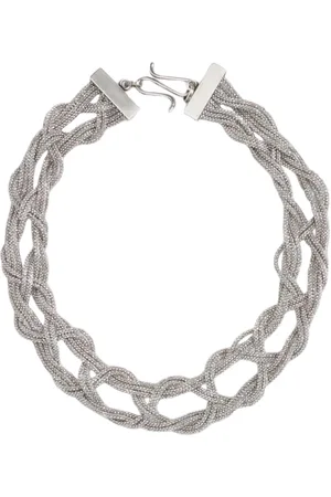 Fabiana Filippi Femme, Accessoires, Gris, Taille: ONE Size Collier Chaîne Design Élégant