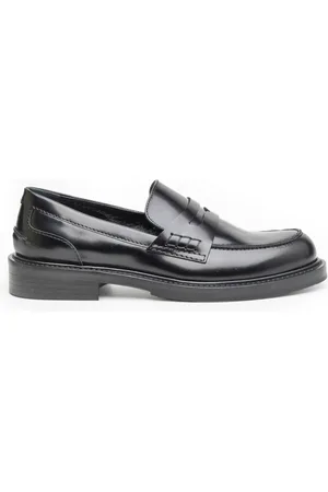 Guglielmo Rotta Femme, Chaussures, Noir, Taille: 36 EU Mocassin en Cuir Brossé Noir