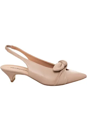 HALMANERA Femme, Chaussures, , Taille: 40 EU Sandale slingback en cuir nude avec
