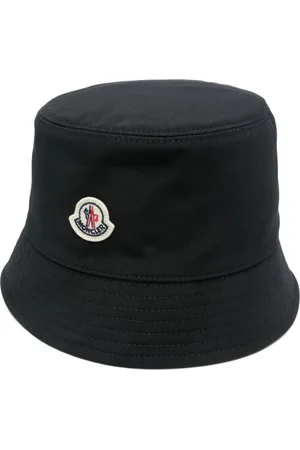 Moncler Femme, Accessoires, Noir, Taille: M Chapeau à Couronne Plate et Bord Étroit