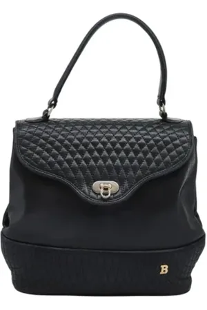 Bally Femme, Pre-owned, Noir, Taille: ONE Size Pre-owned Cuir sacs-main