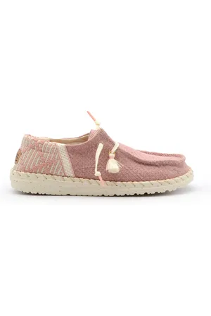 Hey dude Femme, Chaussures, Rose, Taille: 40 EU Chaussures plates roses avec dessus en jute