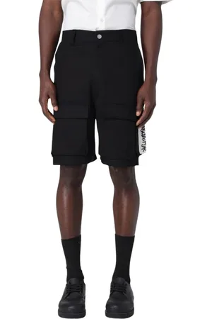 DISCLAIMER Homme, Shorts, Noir, Taille: S Shorts Cargo élégants avec Détail Latéral