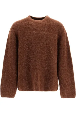 Séfr Homme, Pulls, Brun, Taille: S Pull Tricoté Élégant pour Homme