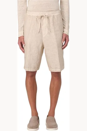 120% Lino Homme, Shorts, , Taille: S Shorts en Lin Respirants à Coupe Décontractée