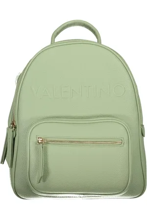 Valentino by Mario Valentino Femme, Sacs, Vert, Taille: ONE Size Sac à Dos Vert en Polyéthylène avec Détails Contrastants