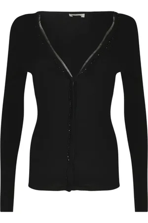 P.A.R.O.S.H. Femme, Pulls, Noir, Taille: 38 FR Collection de Pulls Noirs