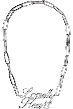 Jil Sander Femme, Accessoires, Gris, Taille: ONE Size Collier Cœur Élégant