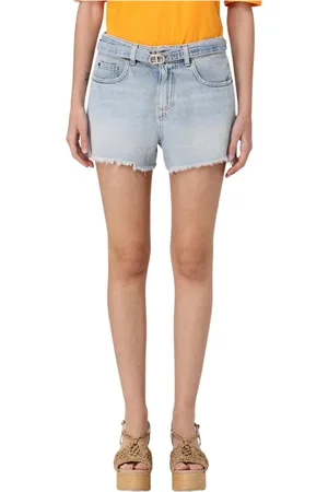 Twin-Set Femme, Shorts, Bleu, Taille: W28 Shorts Denim Chic