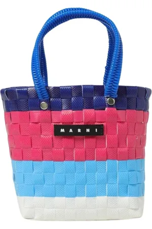 Marni Femme, Sacs, Multicolore, Taille: ONE Size Sac Multicolore Tissé Cabas Tote