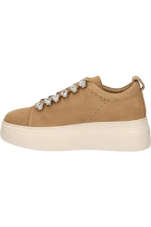 Emanuélle vee Femme, Chaussures, Brun, Taille: 40 EU Baskets en cuir marron Modernes et polyvalents
