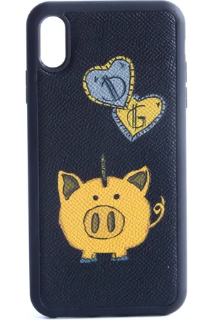 Dolce & Gabbana Homme, Accessoires, Noir, Taille: ONE Size Coque iPhone Imprimé Tirelire