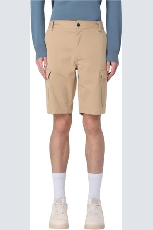 save the duck Homme, Shorts, Brun, Taille: XL Veste Courte Élégante Camel avec Capuche