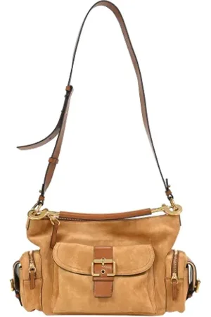 Chloé Femme, Pre-owned, Brun, Taille: ONE Size Pre-owned Daim sacs-ports-paule