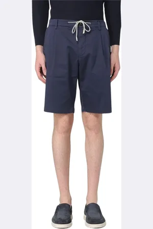 ELEVENTY Homme, Shorts, Bleu, Taille: W33 Shorts Plissés Décontractés Élégants