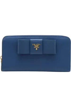 Prada Femme, Pre-owned, Bleu, Taille: ONE Size Pre-owned Cuir petite-maroquinerie
