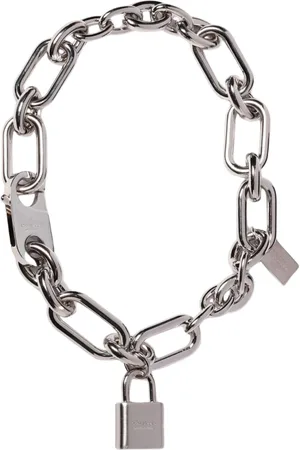 Acne Studios Femme, Accessoires, Gris, Taille: ONE Size Collier Chaîne Chic
