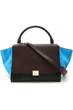 Céline Femme, Pre-owned, Bleu, Taille: ONE Size Pre-owned Cuir sacs-celine