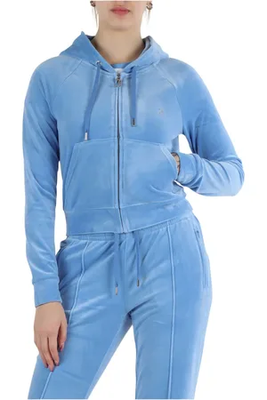 Juicy Couture Femme, Sweatshirts et sweats à capuche, Bleu, Taille: 36 FR Sweat à Capuche Regatta Lavé