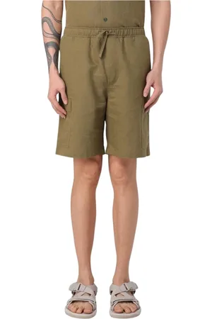 Colmar Homme, Shorts, Vert, Taille: S Short cargo en lin blanc avec cordon de serrage