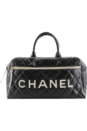 CHANEL Unisex, Pre-owned, Noir, Taille: ONE Size Pre-owned Cuir sacs-de-voyage
