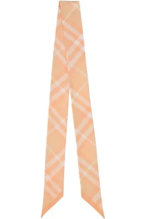 Burberry Femme, Accessoires, , Taille: ONE Size Foulard en Soie à Motif Tartan Iconique