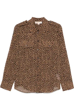 Michael Kors Femme, Blouses et Chemises, Brun, Taille: 38 FR Chemise