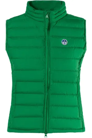 North Sails Femme, Vestes, Vert, Taille: 36 FR Gilet Rembourré Léger