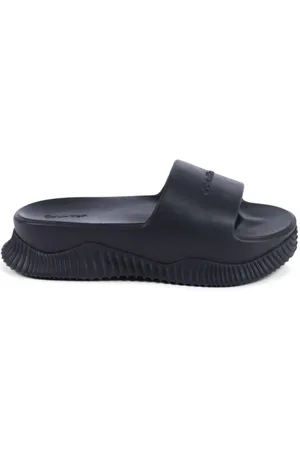 Calvin Klein Femme, Chaussures, Noir, Taille: 37 EU Sandales Noires Légères avec Amorti