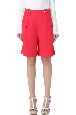 Liu Jo Femme, Shorts, Rouge, Taille: 40 FR Shorts Casual Plissés Rouges