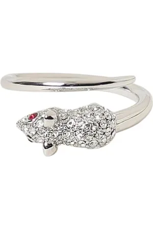 Marc Jacobs Femme, Accessoires, Gris, Taille: 40 FR Bague en Cristal Design Fantaisiste Montre