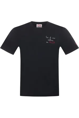 MC2 SAINT BARTH Homme, Tops, Noir, Taille: M T-shirt en coton