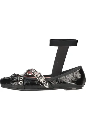 Pretty Ballerinas Femme, Chaussures, Noir, Taille: 39 EU Chic Ballerines en Cuir Style Danse