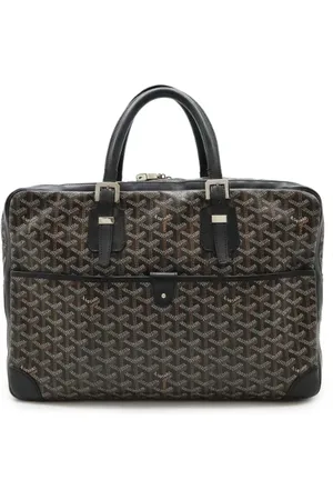GOYARD Homme, Pre-owned, Noir, Taille: ONE Size Pre-owned Toile sacoches-mallettes
