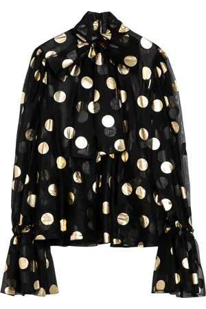 Dolce & Gabbana Femme, Blouses et Chemises, Noir, Taille: 36 FR Chemisier Élégant pour Femmes