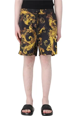 VERSACE Homme, Shorts, Noir, Taille: 36 FR Maillots de bain à imprimé baroque