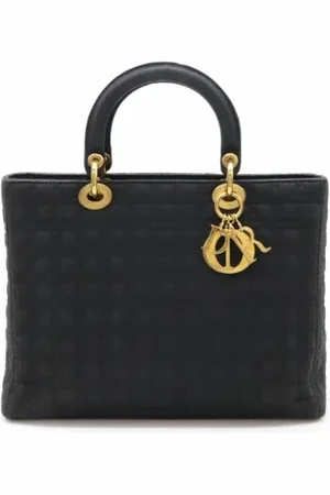 Dior Femme, Pre-owned, Noir, Taille: ONE Size Pre-owned Cuir cabas