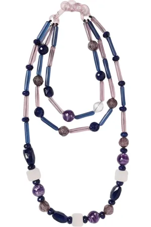 Emporio Armani Femme, Accessoires, Bleu, Taille: ONE Size Collier de perles élégant