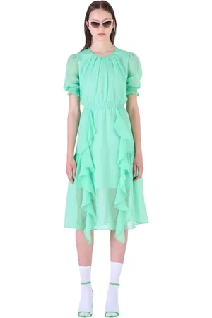 Silvian Heach Femme, Robes, Vert, Taille: 44 FR Midi Robes