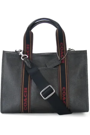 Coach Femme, Pre-owned, Noir, Taille: ONE Size Pre-owned Cuir cabas
