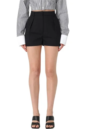 Sportmax Femme, Shorts, Noir, Taille: 34 FR Shorts Plissés Jaunes Sur Mesure